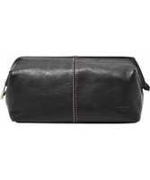 Fossil Mens Black Framed Black Shave Kit