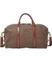 Fossil Mens Campbell Brown Duffle Bag