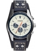 Fossil Mens Coachman Blue Leather Chronograph Watch