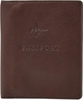 Fossil Mens Dark Brown Leather Passport Case