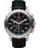 Fossil Mens Dean Black Chronograph Watch