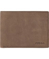 Fossil Mens Nova Brown Leather L-Zip Bifold Wallet
