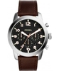 Fossil Mens Pilot Brown Chronograph Watch