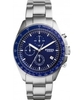 Fossil Mens Sport 54 Silver Steel Bracelet Chronograph Watch