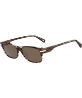 G Star GS605S Thin Huxley Brown Striped Havana Sunglasses