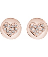 Guess Ladies Heart Devotion Earrings