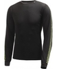 Helly Hansen Mens Dry Stripe Crew Black Baselayer - Size XL
