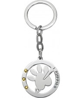I Puppies Stainless Steel Crystal Keyrings
