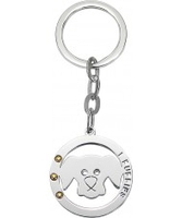I Puppies Stainless Steel Crystal Keyrings