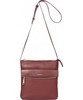 Modalu Ladies Erin Claret Red Cross Body Bag