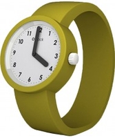 O clock Numbers White Moss Watch
