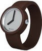 O clock SILVER Chocolate Watch