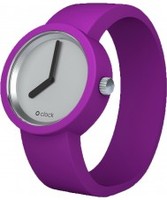 O clock SILVER Purple Violet Watch