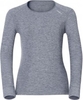 Odlo Ladies Grey Melange Baselayer Top - Size XS