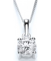 Purity 925 Ladies Sterling Silver Necklace With Swarovski Crystals