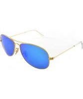 RayBan RB3362 59 Cockpit Matte Gold Blue 112-17 Sunglasses