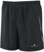 Ronhill Mens Advance All Black Running 5" Shorts - Size XL