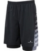 Ronhill Mens Advance All Black Running 7" Shorts - Size XL