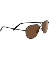 Serengeti Alghero Shiny Dark Gun Polarized Drivers Sunglasses