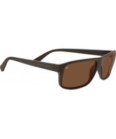 Serengeti Claudio Sanded Dark Brown Polarized Drivers Sunglasses