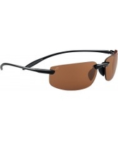 Serengeti Lipari Shiny Black Polarized PhD Drivers Sunglasses