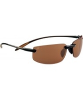 Serengeti Lipari Shiny Brown Polarized PhD Drivers Sunglasses
