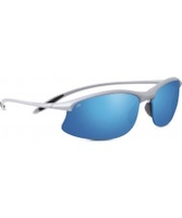 Serengeti Maestrale Metallic Silver Polarized PhD 555nm Blue Mirror Sunglasses