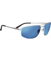 Serengeti Modugno Satin Silver Polarized 555nm Blue Mirror Sunglasses