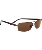 Serengeti Pareto Shiny Light Brown Polarized PhD Drivers Sunglasses