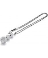 Shimla Ladies Clear Crystal Triple Fireball Pendant