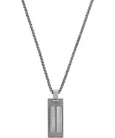 Skagen Mens Rasmus Silver Steel Necklace