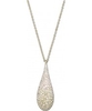 Swarovski Ladies Abstract Gold Pendant Necklace with Clear Crystals