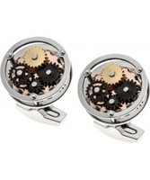 Thomas Earnshaw Mens Gear Steel Cufflinks