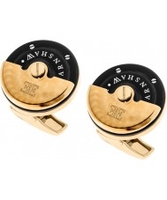 Thomas Earnshaw Mens Rotor Two Tone Gold Plated Cufflinks