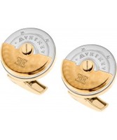 Thomas Earnshaw Mens Rotor Two Tone Gold Plated Cufflinks