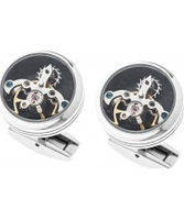Thomas Earnshaw Mens Tourbillon Steel Cufflinks