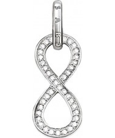 Thomas Sabo Ladies Eternity Of Love Pave Infinity Silver Pendant