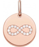Thomas Sabo Ladies Love Bridge 18ct Rose Gold Plated Pendant