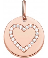 Thomas Sabo Ladies Love Bridge 18ct Rose Gold Plated Pendant