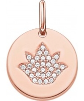 Thomas Sabo Ladies Love Bridge 18ct Rose Gold Plated Pendant