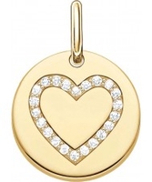 Thomas Sabo Ladies Love Bridge 18ct Yellow Gold Plated Pendant