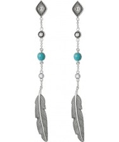 Thomas Sabo Ladies Silver Dreamcatcher Ethno Feather Earrings