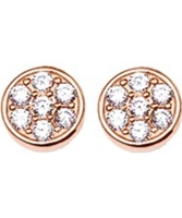 Thomas Sabo Ladies Sparkling Circles Zirconia Pave Rose Gold Stud Earrings