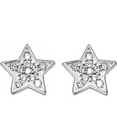 Thomas Sabo Ladies Zirconia Pave Star Silver Stud Earrings