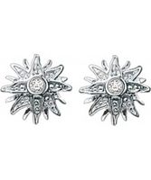 Thomas Sabo Ladies Zirconia Pave Sun Silver Stud Earrings