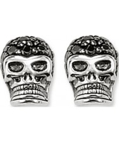 Thomas Sabo Pave Skull Silver Stud Earrings