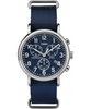 Timex Weekender Slip Thru Blue Chrono Watch