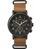 Timex Weekender Tan Leather Chronograph Watch