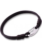 Unique Mens Dark Brown Leather Bracelet