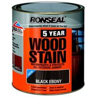 5 Year Woodstain Black Ebony - 250ml / 750ml / 2.5L